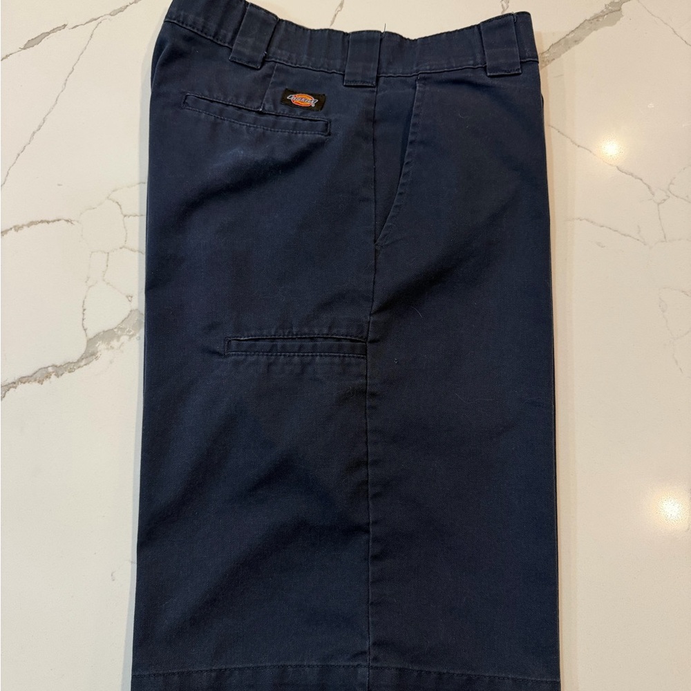 Dickies Dark Blue Flat Front Shorts